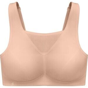 New Glamorise Womens 50F Cafe Full Figure Wire Free No Bounce Sports Bra